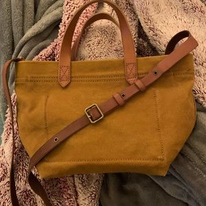 Small Madewell canvas and leather bag